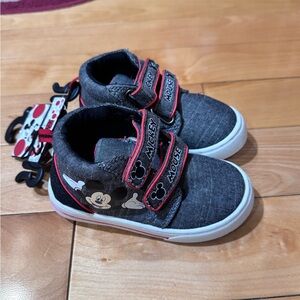 Disney Mickey Mouse Black and Red Kids Sneakers